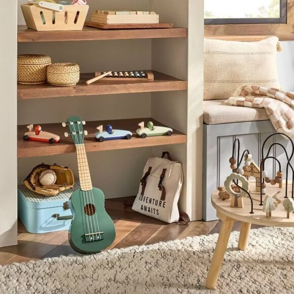 Toy Ukulele - Green Wooden Instrument for Kids - Hearth & Hand Magnolia 2025 - Picture 2 of 5